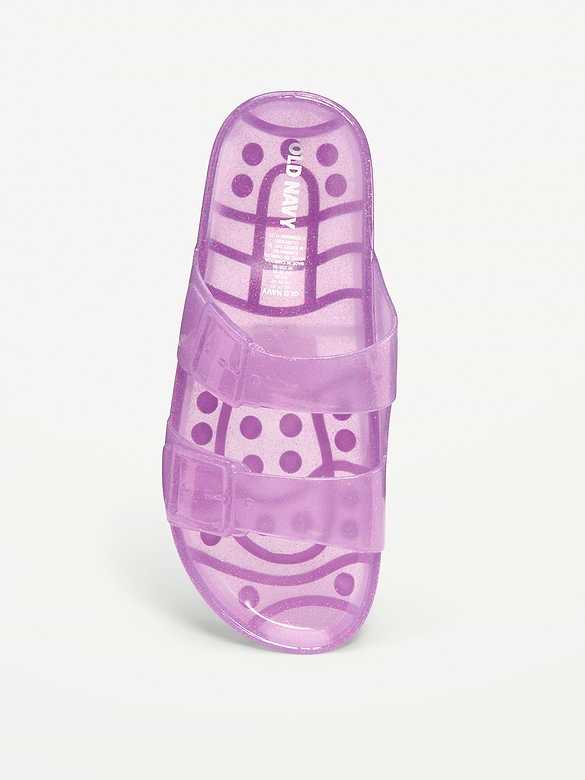 Jelly Buckled Slide Sandals for Girls