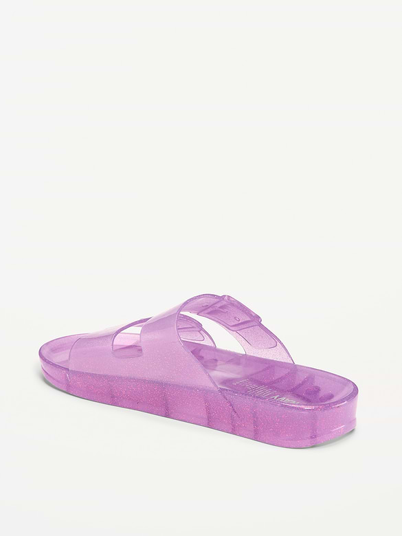 Jelly Buckled Slide Sandals for Girls