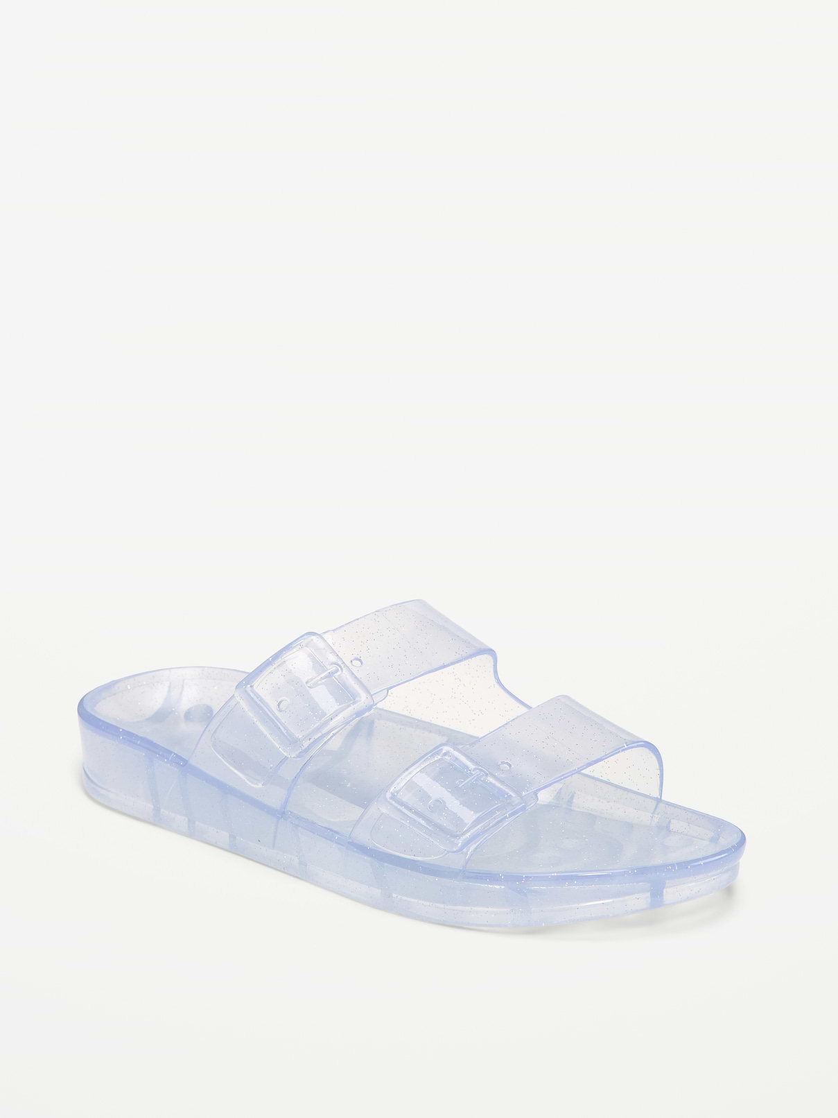 Image 1 of 4, buckled straps across foot, contoured foot bed, textured outsole, Product #885984