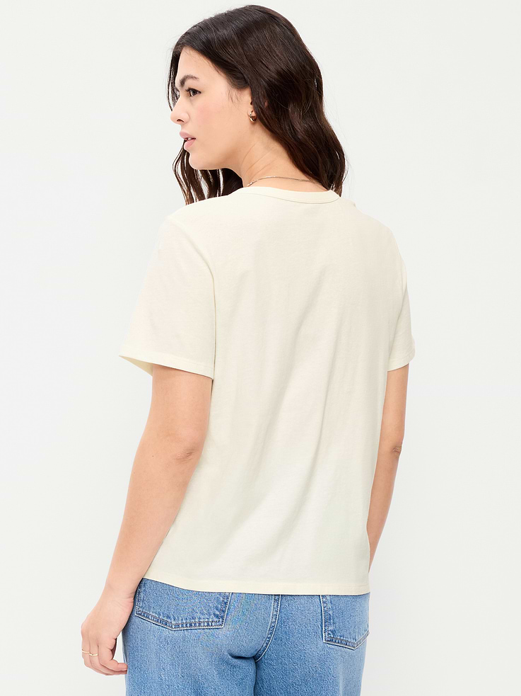 L'image numéro 7 présente T-shirt passe-partout ras du cou à logo imprimé