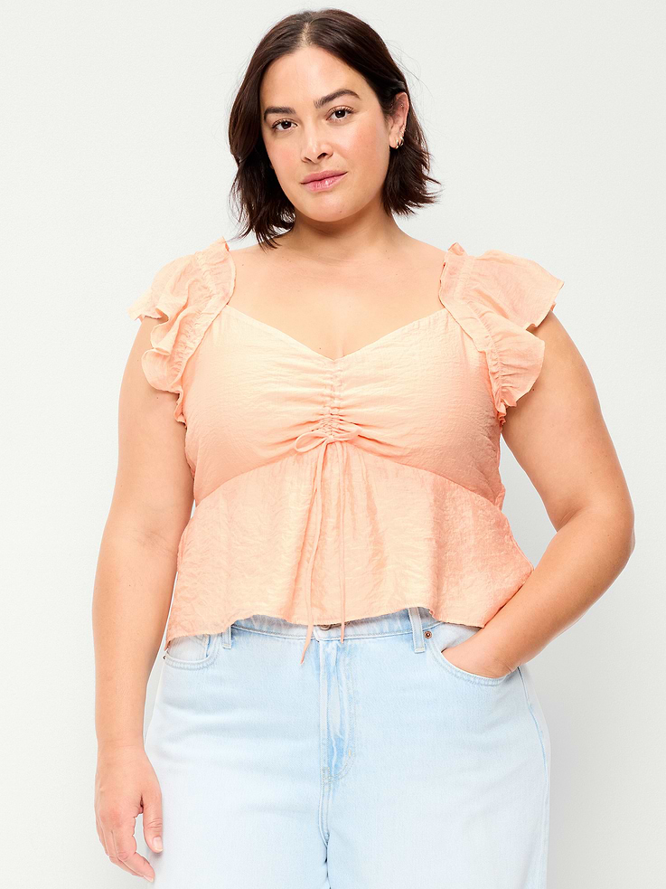Image number 6 showing, Flutter-Sleeve Fit & Flare Top