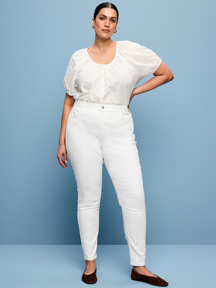 Image number 9 showing, High-Waisted Wow Super-Skinny Jeans