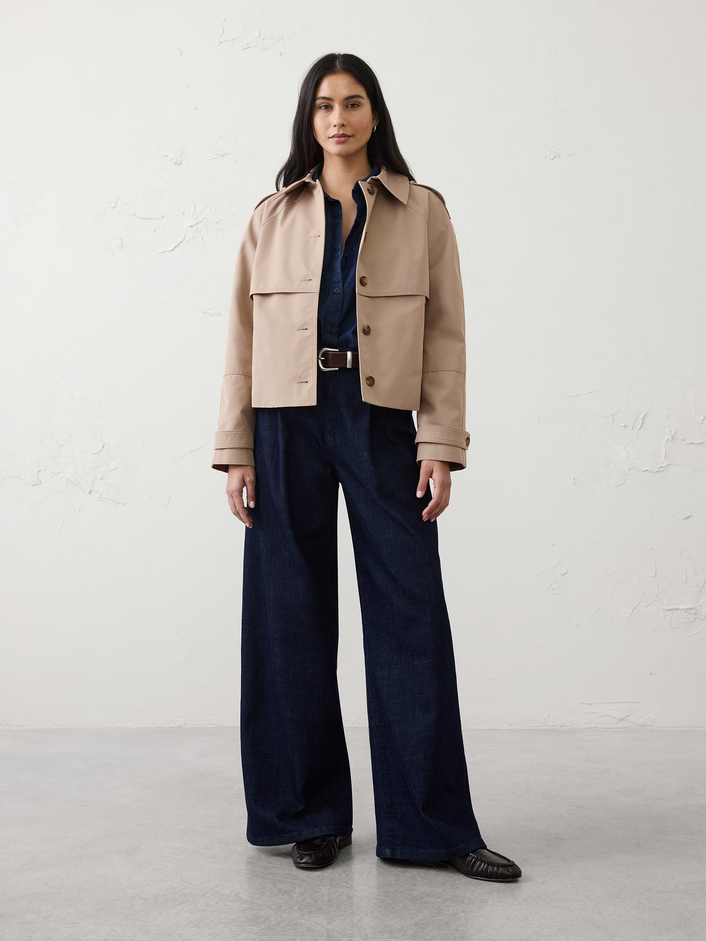 Image number 1 showing, Short Trench Jacket