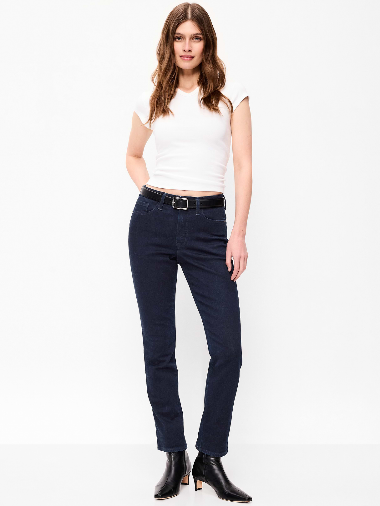 High-Waisted Slim Jeans - Rinse by Old Navy