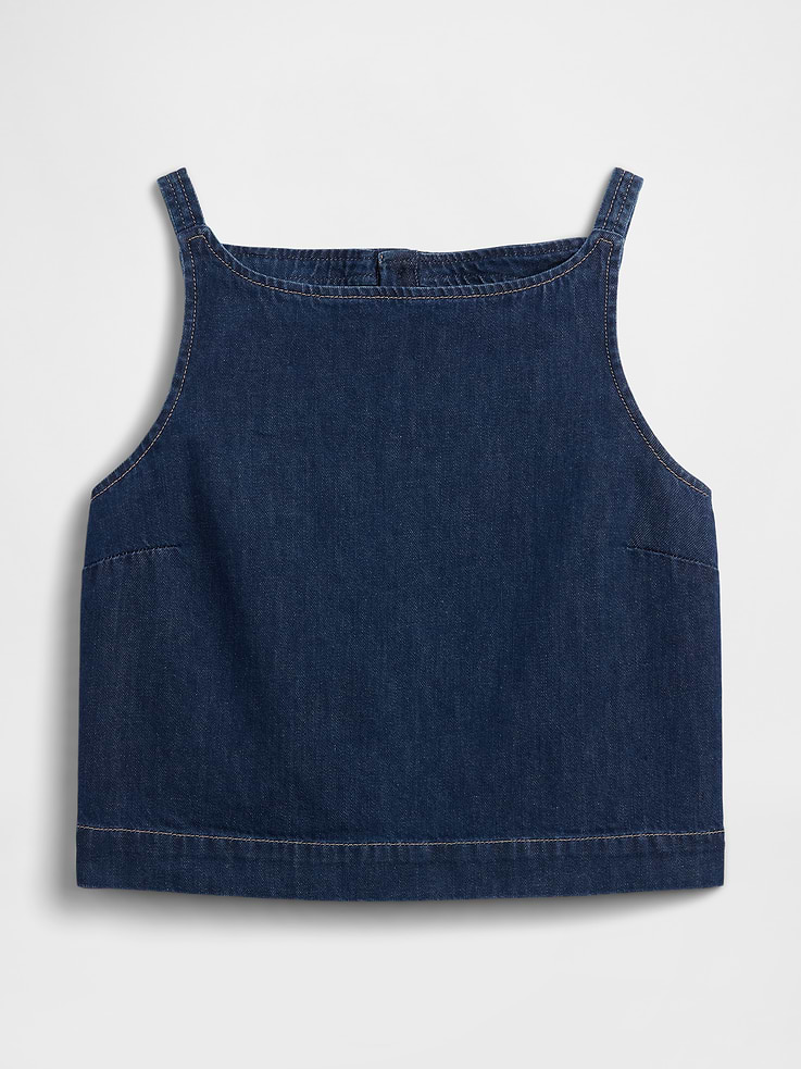 Image 5 of 5, Denim Shell Tank Top