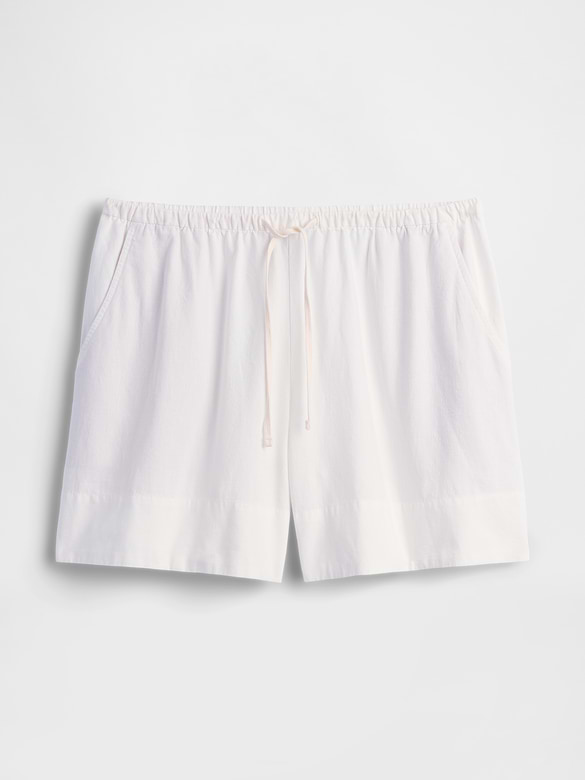 6" Linen-Blend Easy Shorts