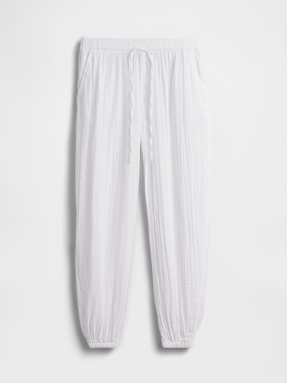 Cotton Gauze Easy Joggers
