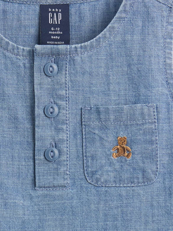 Baby Pocket Denim Outfit Set