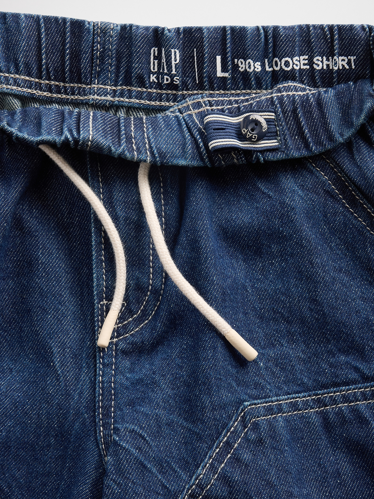 Kids '90s Loose Easy Denim Carpenter Shorts | Gap