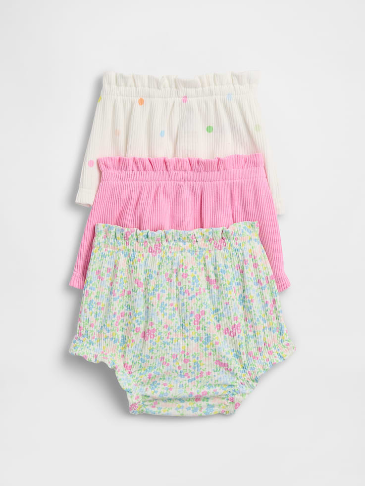 Image number 2 showing, Baby First Favorites TinyRib Ruffle Bloomers (3-Pack)