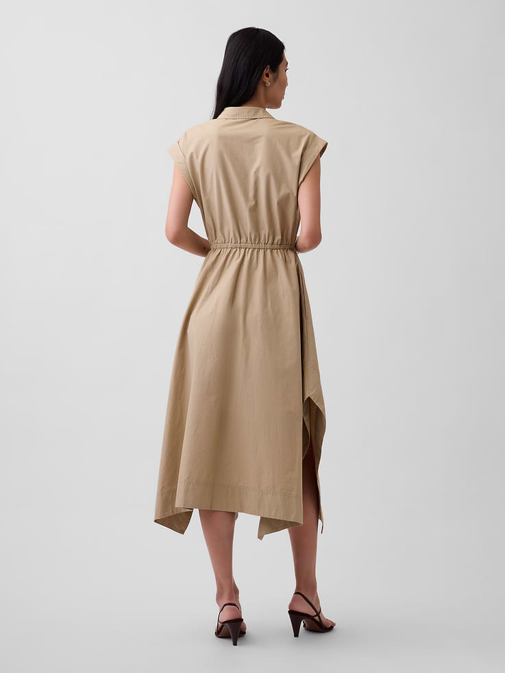 Image number 2 showing, Poplin Handkerchief Shirtdress