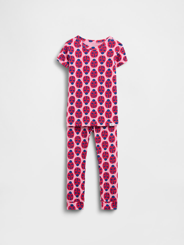 Image number 1 showing, Baby & Toddler Organic Brushed Cotton Ladybug PJ Set