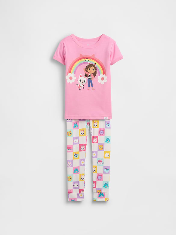 Baby & Toddler Organic Brushed Cotton Gabby's Dollhouse PJ Set