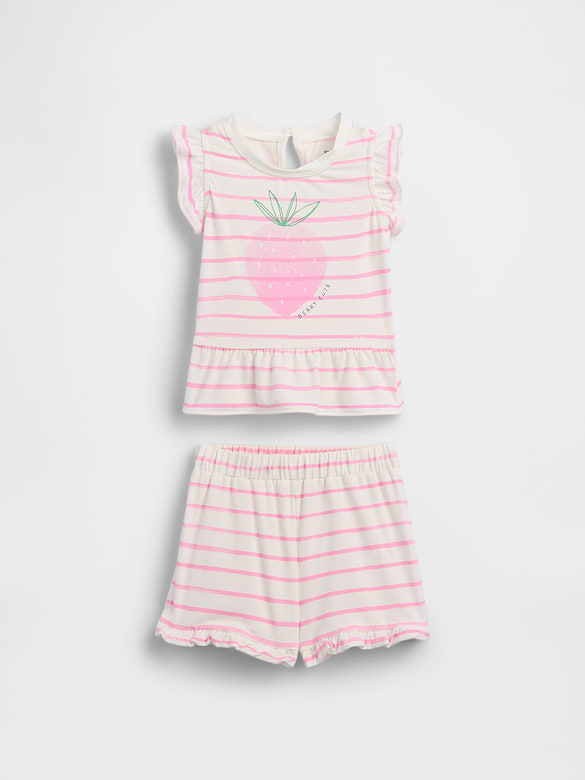 Baby First Favorites JerseySoft Strawberry Outfit Set