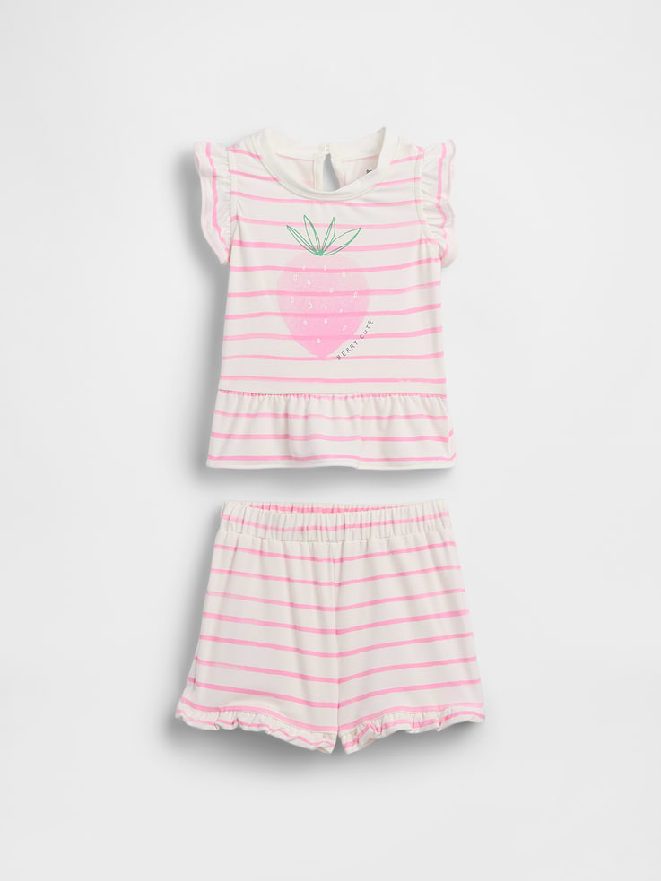 Image number 1 showing, Baby First Favorites JerseySoft Strawberry Outfit Set