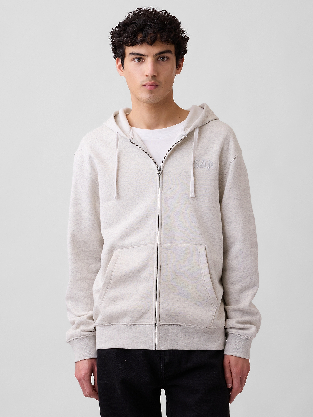 Adult Relaxed Gap Logo Zip Hoodie | Gap Factory