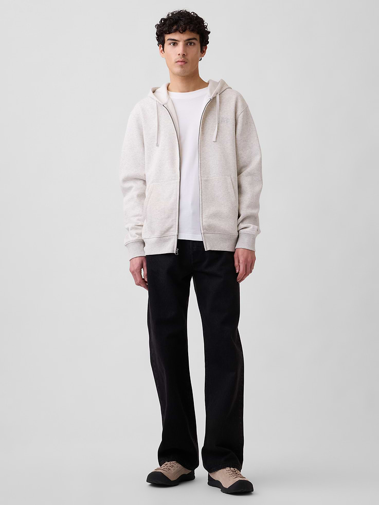Image number 3 showing, Adult Relaxed Gap Logo Zip Hoodie