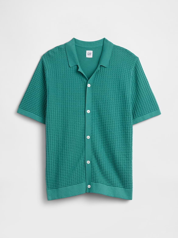 Textured Sweater Vacay Shirt