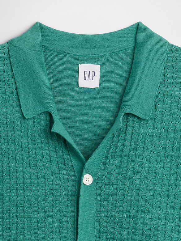 Textured Sweater Vacay Shirt