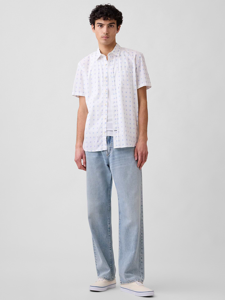 Image number 3 showing, Stretch Poplin Shirt in Standard Fit