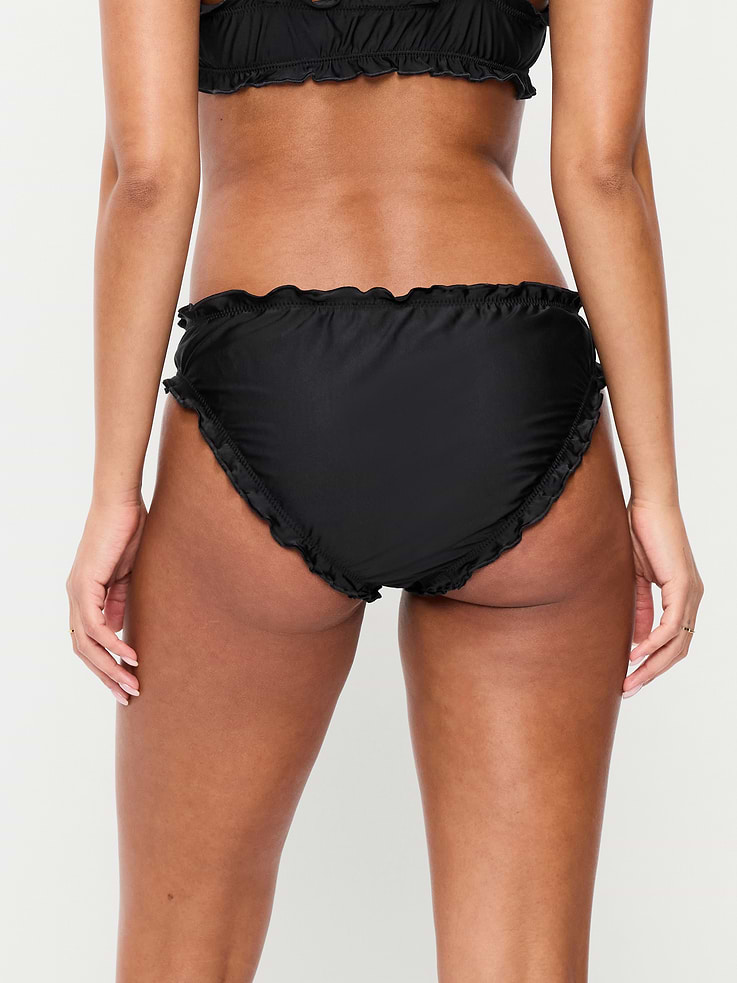 L'image numéro 2 présente Bas de maillot de bain taille mi-basse à volants