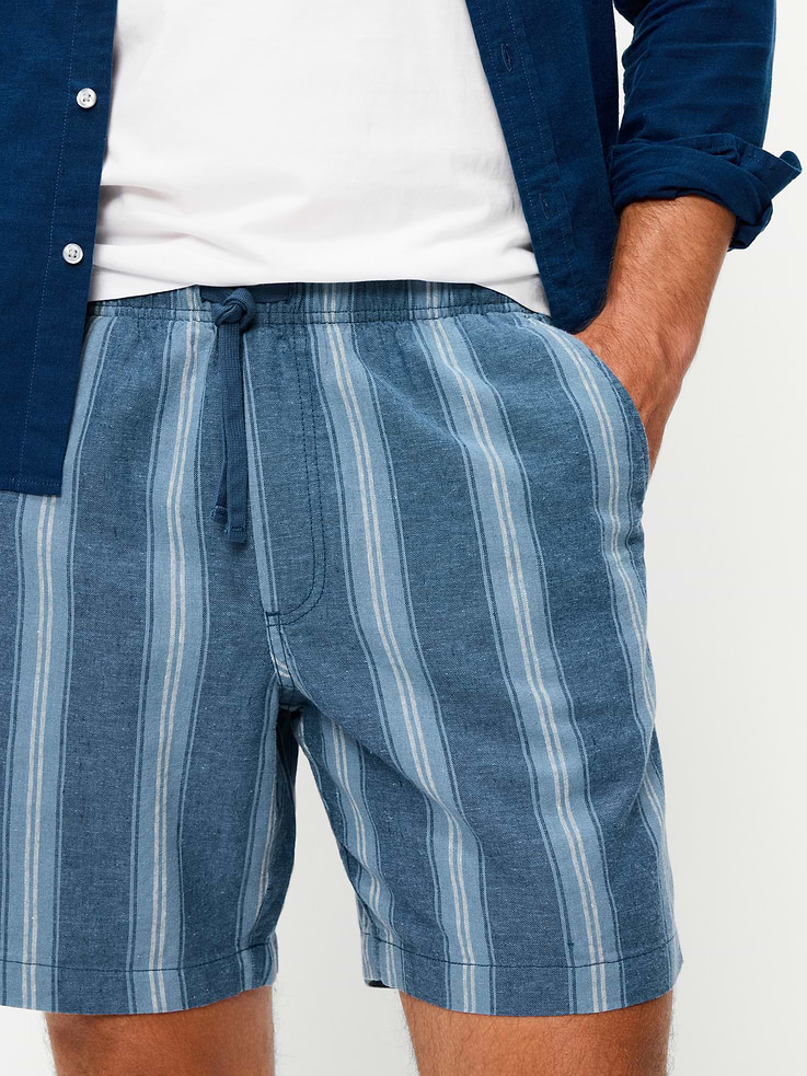 Image number 4 showing, Linen-Blend Jogger Shorts -- 7-inch inseam