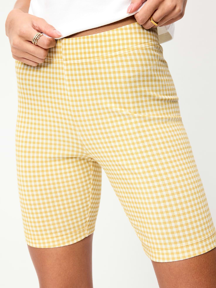 Image number 4 showing, High-Waisted Jersey Biker Shorts -- 8-inch inseam