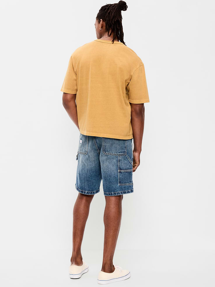 Image 3 of 6, Baggy Tech Carpenter Jean Shorts-- 10-inch inseam