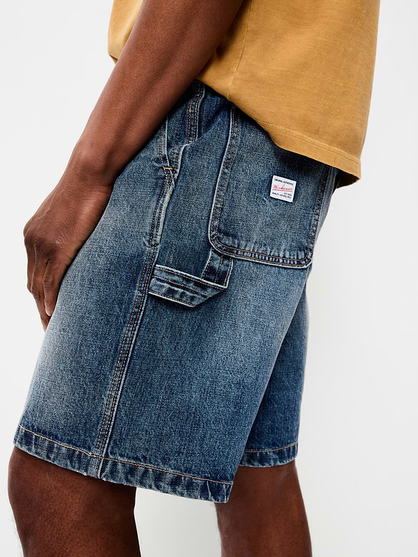 Baggy Tech Carpenter Jean Shorts-- 10-inch inseam