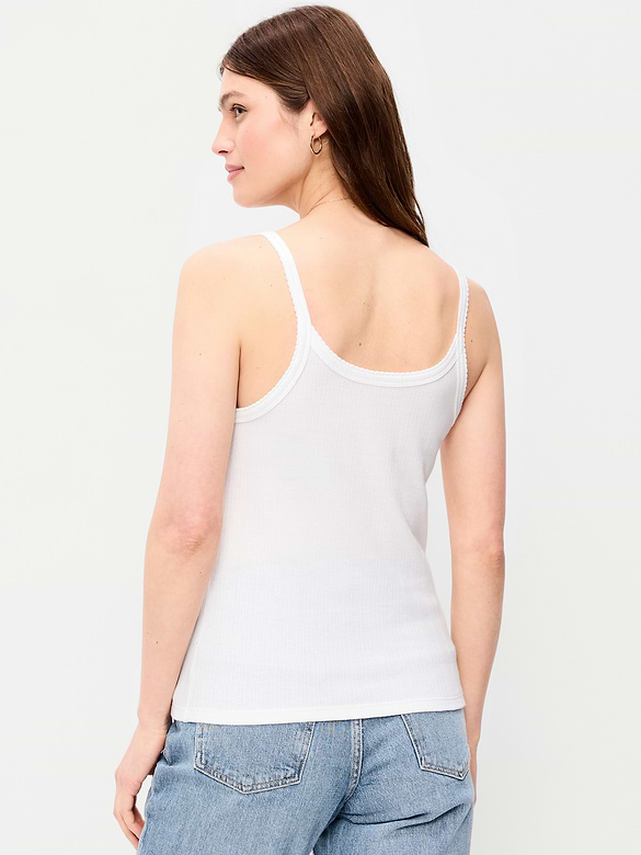 Camisole en tricot pointelle
