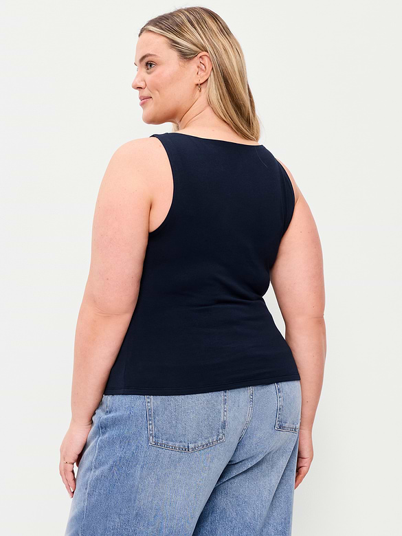 Hug Double-Layer Boat-Neck Top