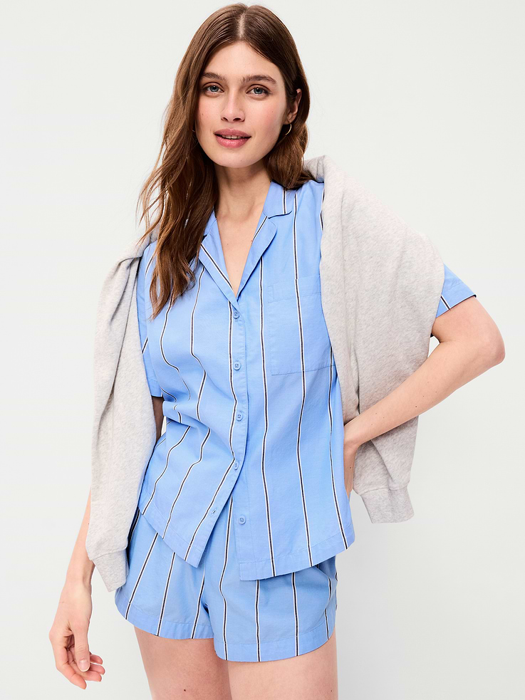 Image number 3 showing, Poplin Pajama Short Set