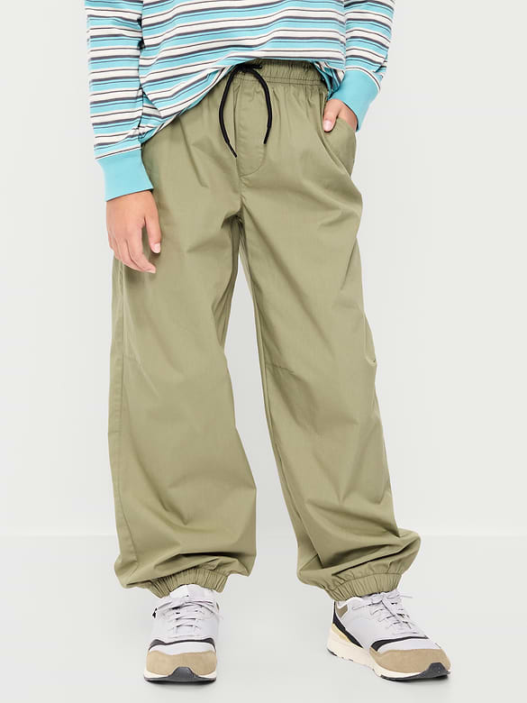Pantalon de jogging parachute coupe généreuse pour fille