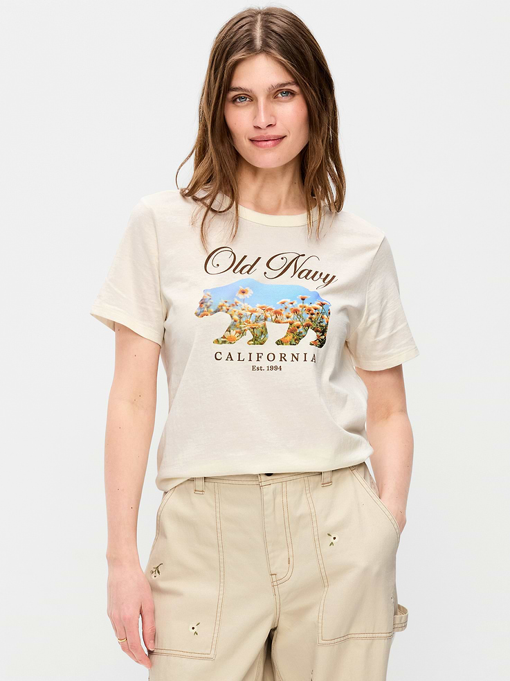 L'image numéro 1 présente T-shirt passe-partout ras du cou à logo imprimé