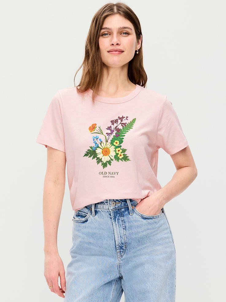 Image number 1 showing, EveryWear Crew-Neck Logo-Graphic T-Shirt