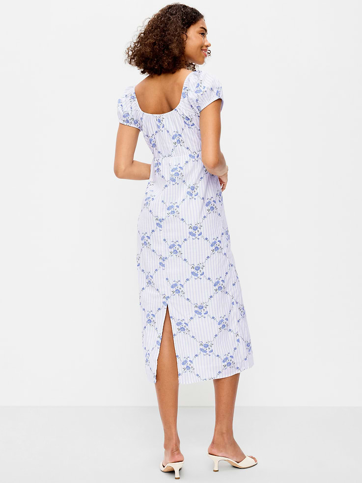 Image number 2 showing, Short-Sleeve Scoop-Neck Midi Dress