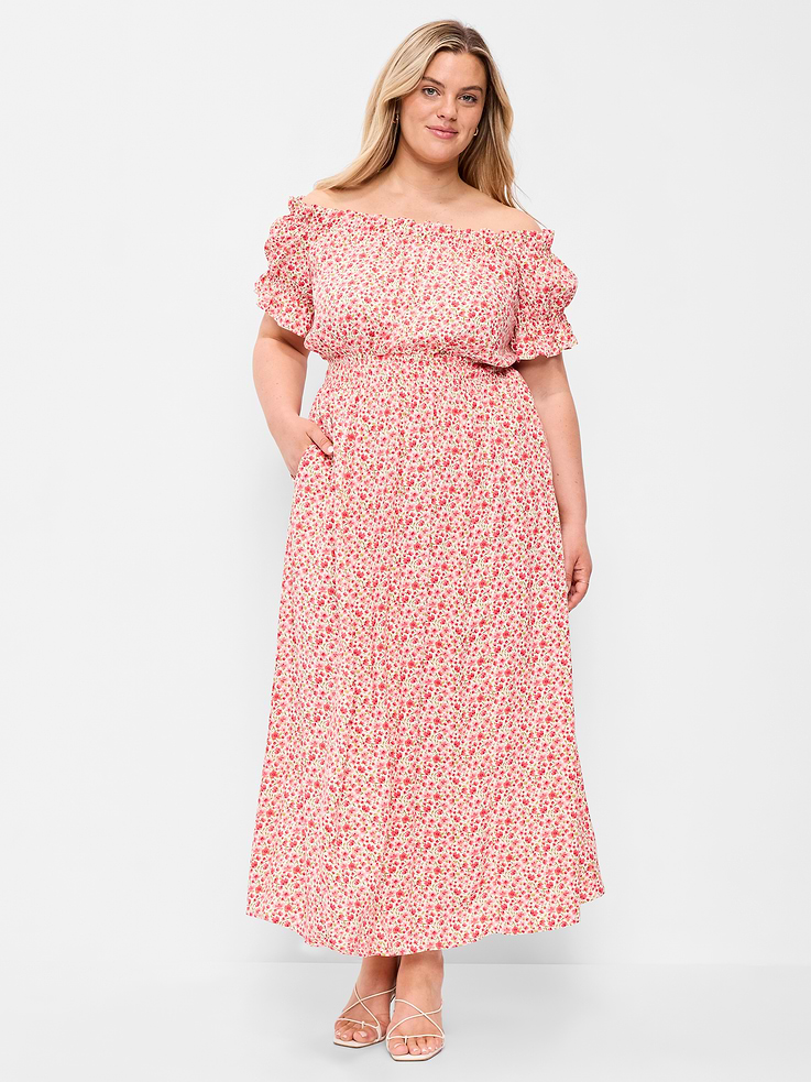 Image number 8 showing, Off-The-Shoulder Boho Maxi Dress