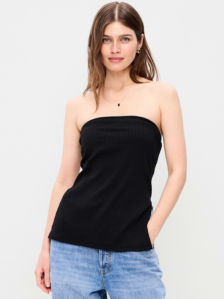 Image number 1 showing, Asymmetrical Tube Top
