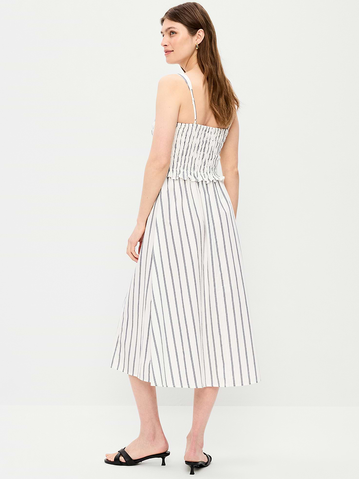 Image number 2 showing, Fit & Flare Smocked-Bodice Midi Dress