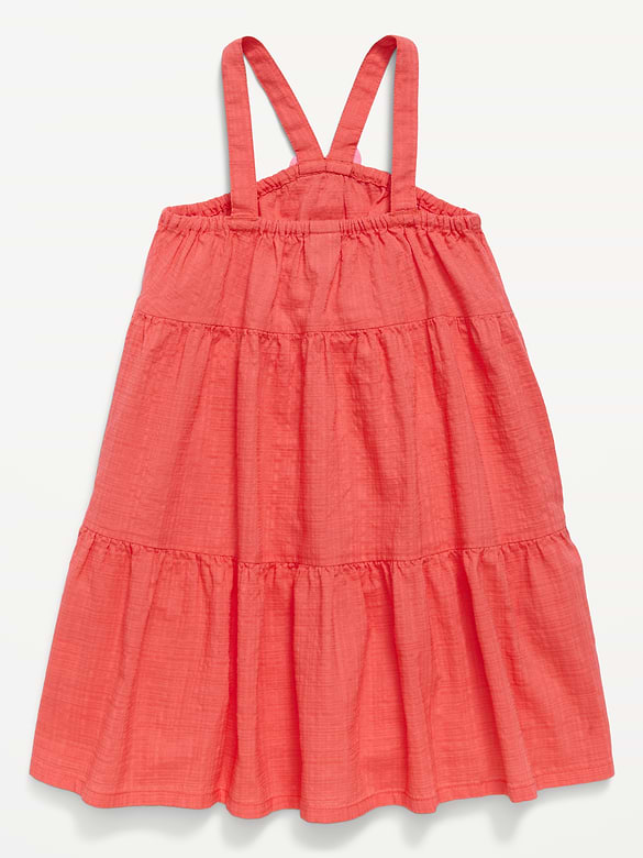 Robe étagée sans manches pour toute-petite