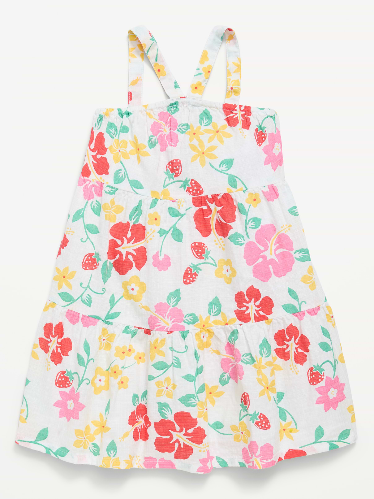 L'image numéro 1 présente Robe étagée sans manches à motif pour toute-petite