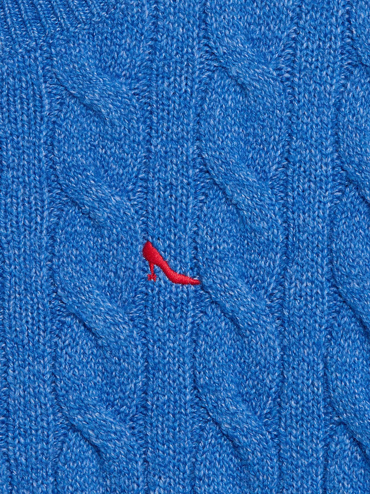 Image number 5 showing, Old Navy x The Devil Wears Prada SoSoft Cerulean Cable-Knit Sweater