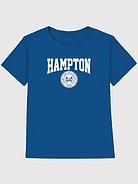 Image 1 of 4, Soft cotton T-shirt., Classic, straight and easy fit., Hits at the hip., Crewneck., Short sleeves., Officially licensed Hampton University Collegiate Seal at front.
