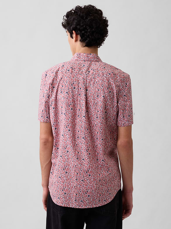 Stretch Poplin Shirt in Standard Fit