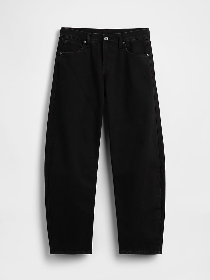 Image number 6 showing, Low Rise Barrel Jeans