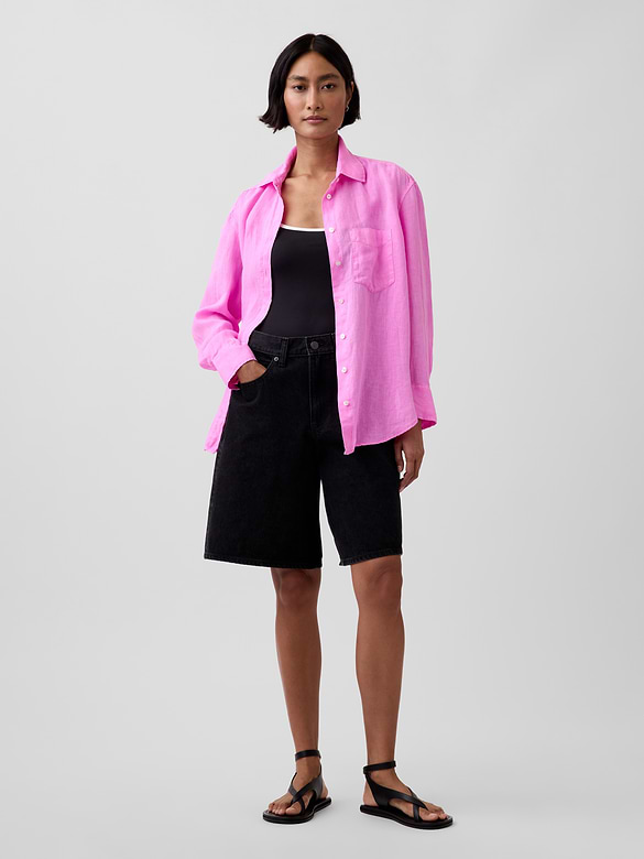 100% Linen Oversized Shirt