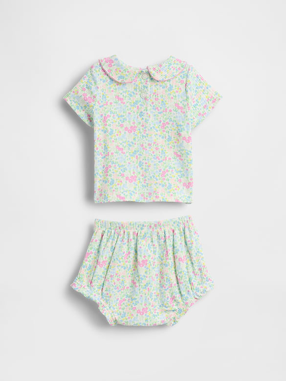 Baby TinyRib Peter Pan Bodysuit Set