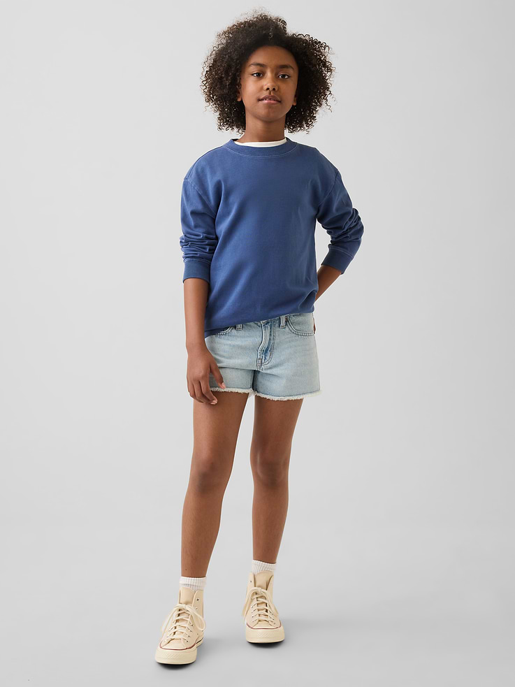 Image number 1 showing, Kids Low Rise Stride Denim Shorts
