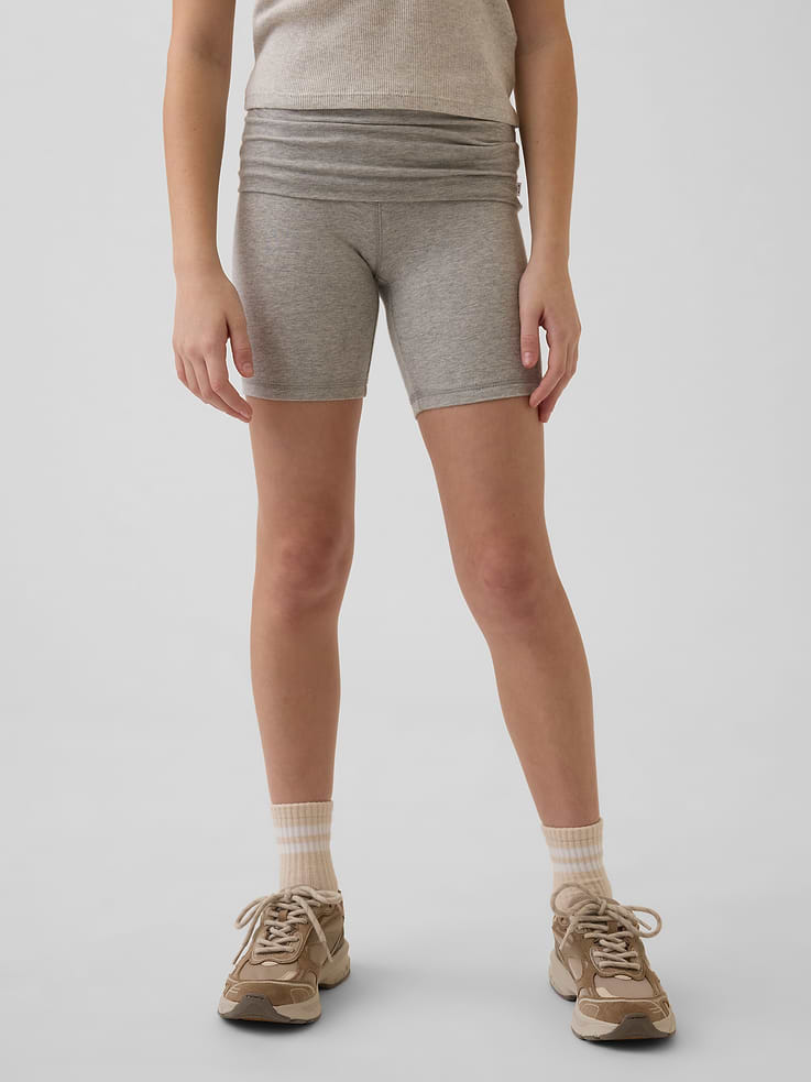 Image number 3 showing, Kids Foldover Bike Shorts