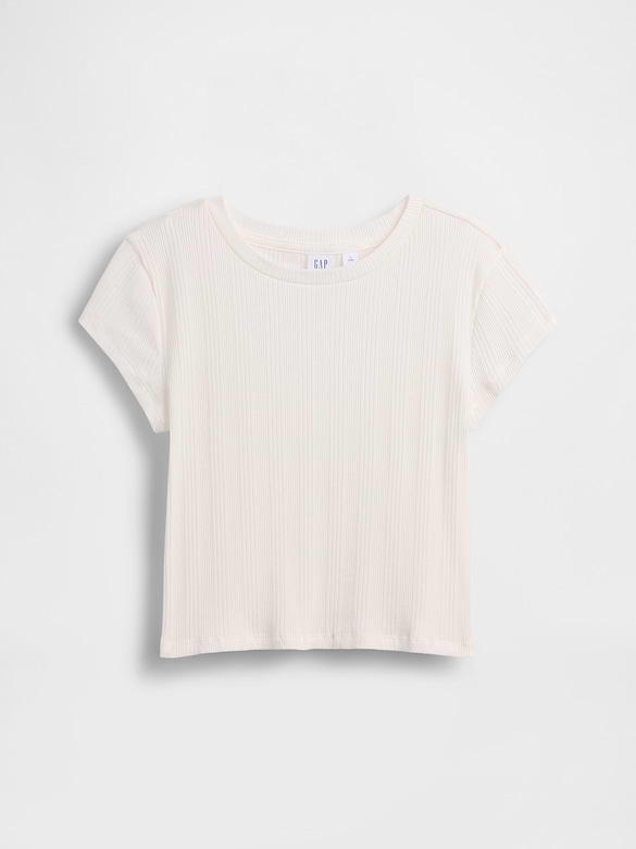 Kids Variegated Rib Fitted T-Shirt